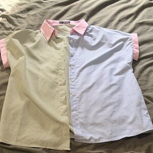 Emery Rose colorful striped button down
Size L